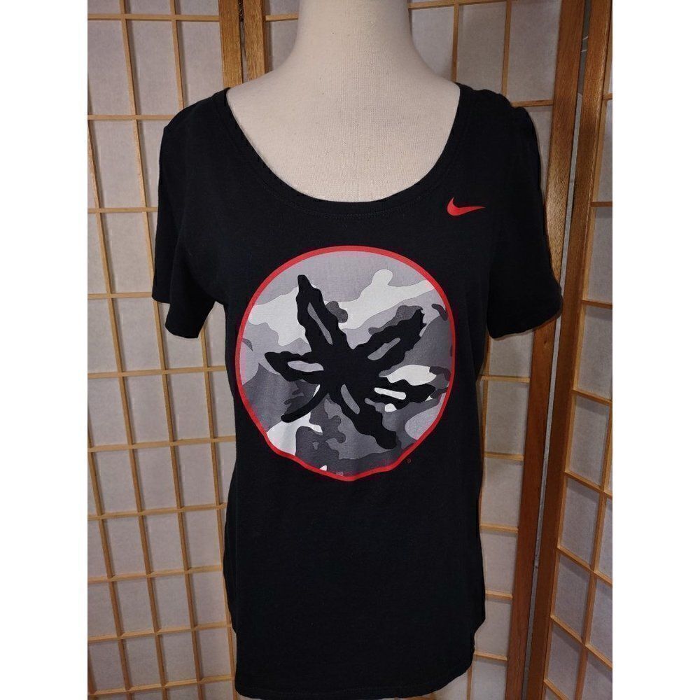 Nike Tee Lg Black Ohio State Buckeye Leaf Camo T-Shirt - Picture 7 of 14